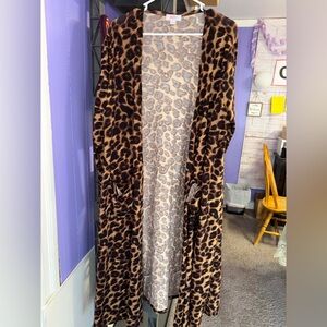 LuLaRoe Brown Leopard Print Sarah loved twice.  Beautiful condition